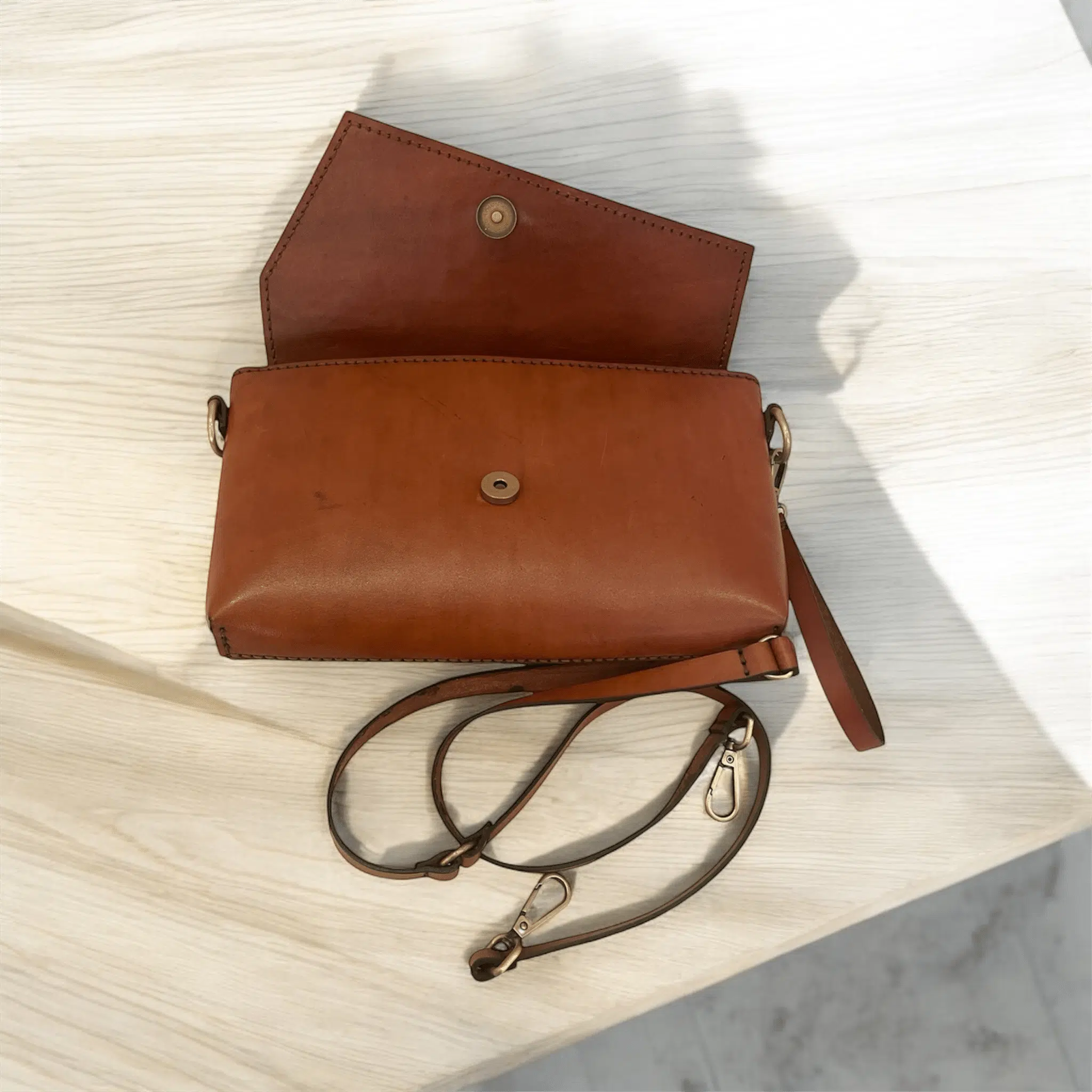 Handmade Genuine leather Clutch Bag 3 IMG 4372