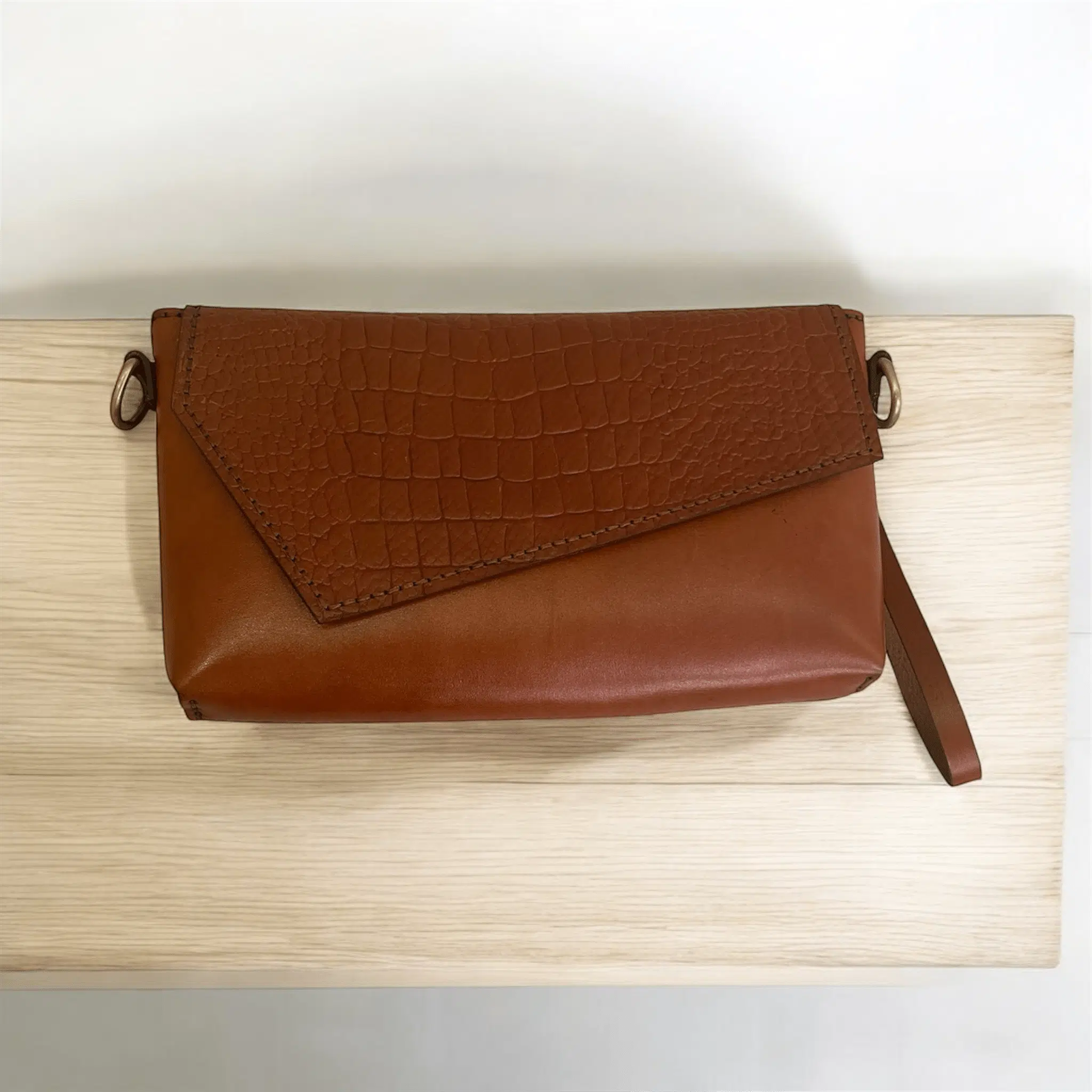 Handmade Genuine leather Clutch Bag 2 IMG 4373