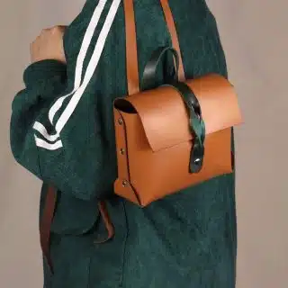genuine leather backpack