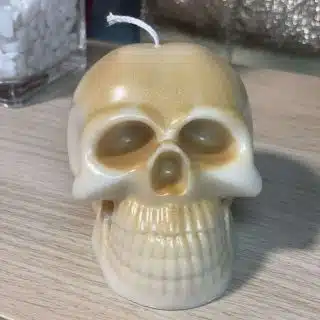 A skull candle