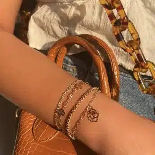 gold bracelet stack
