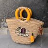 Elephant straw bag