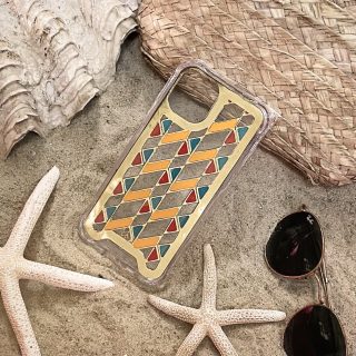 Colored Handmade Logo Pattern Mobile cover