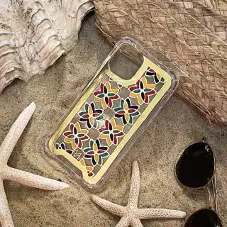 Colored Handmade Flowers Mobile cover
