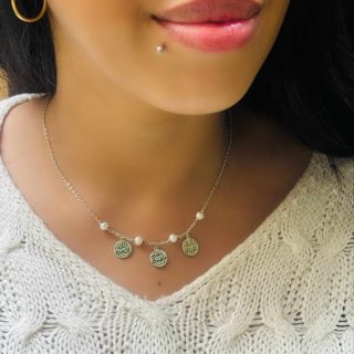 3 Charms Silver Necklace