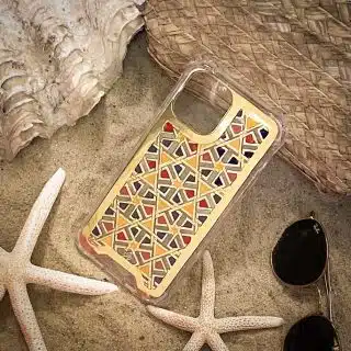 Colored Handmade Patterned Mobile cover