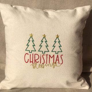 Christmas blessings cushion