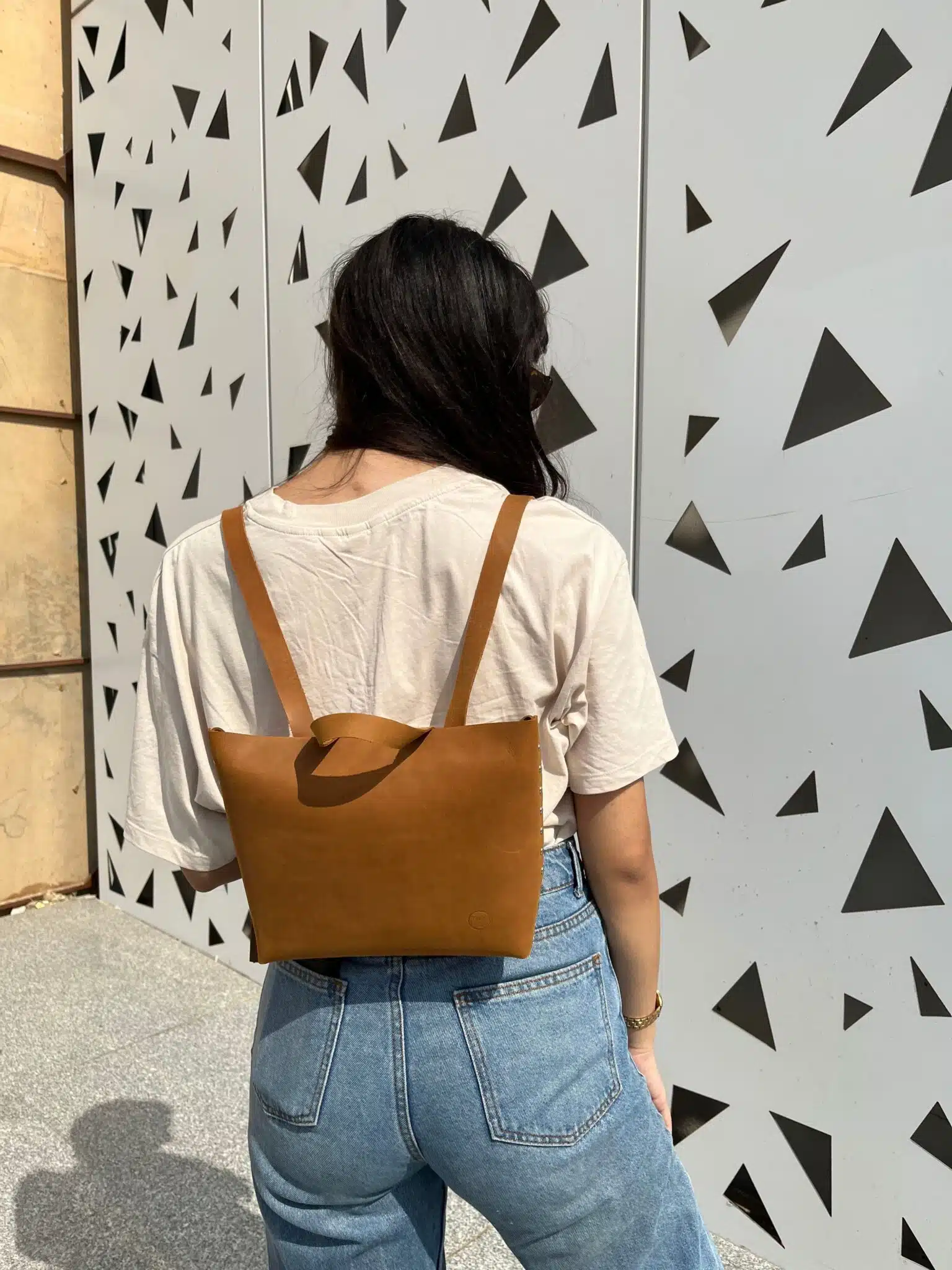 leather Backpack 5 leather camel backpack