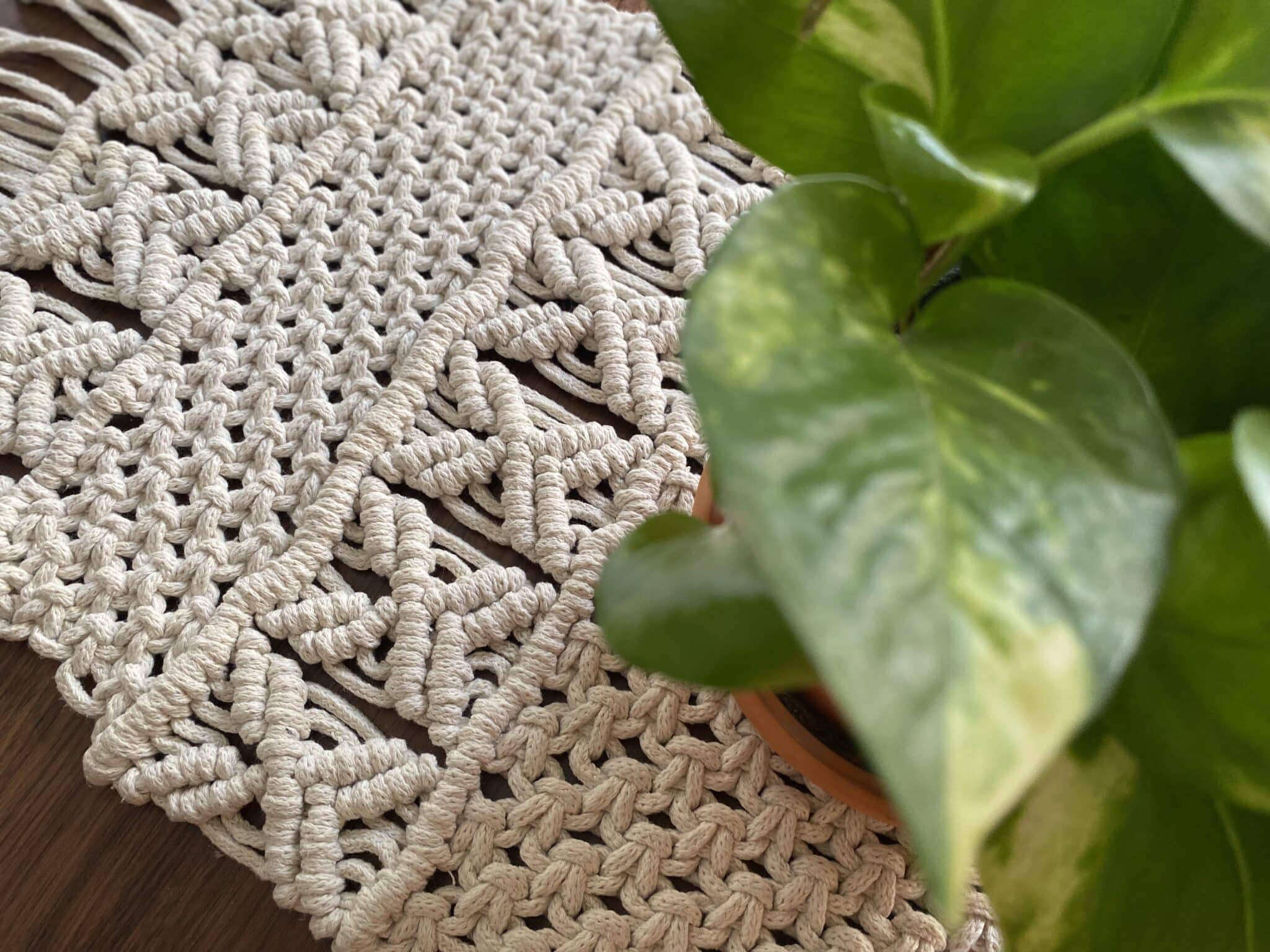 Boho Macrame table runner 4 IMG 5343 scaled