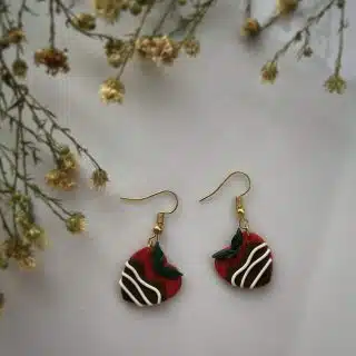 Chocolate-covered strawberries.