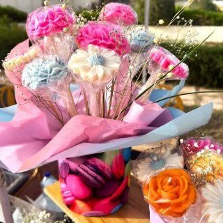 Candle Flower Bouquet (Large)