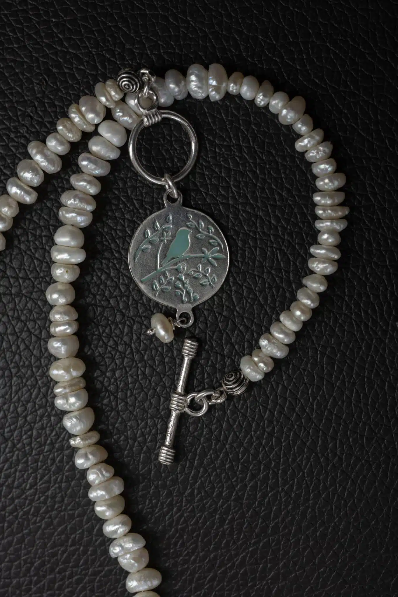 Sterling Silver Double Sided Pendant with Pearls Necklace. 8 IMG 5886 1 scaled