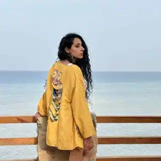 It's my life cardigan in yellow