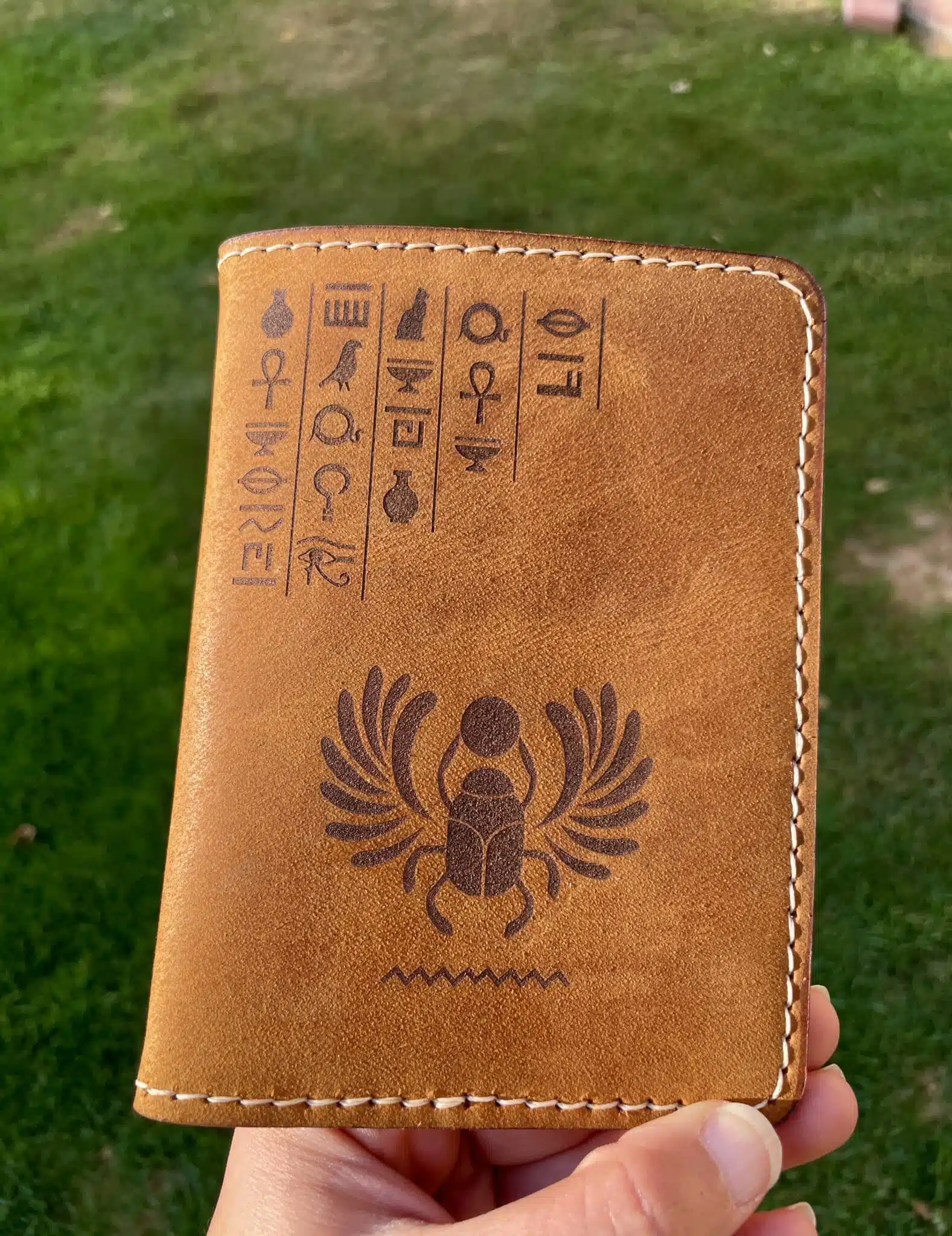 Egyptian Scarab passport wallet 3 IMG 6182 1 scaled