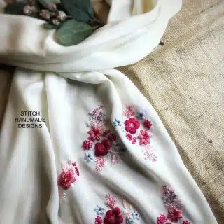 Roseate Floral Pashmina.