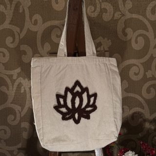 Boho flower box tote bag
