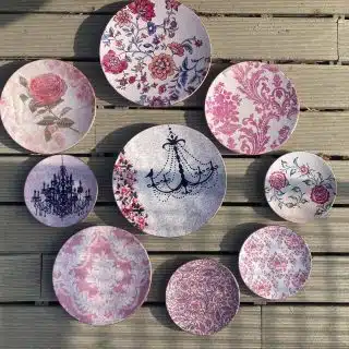 Rose Chandelier Wall Plates Collection