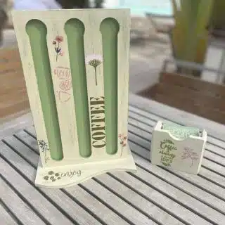 Set of Coffee Capsules Holder & Coasters