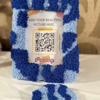 Shades of blue photo frame