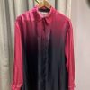 Gradient fuschia free size satin blouse