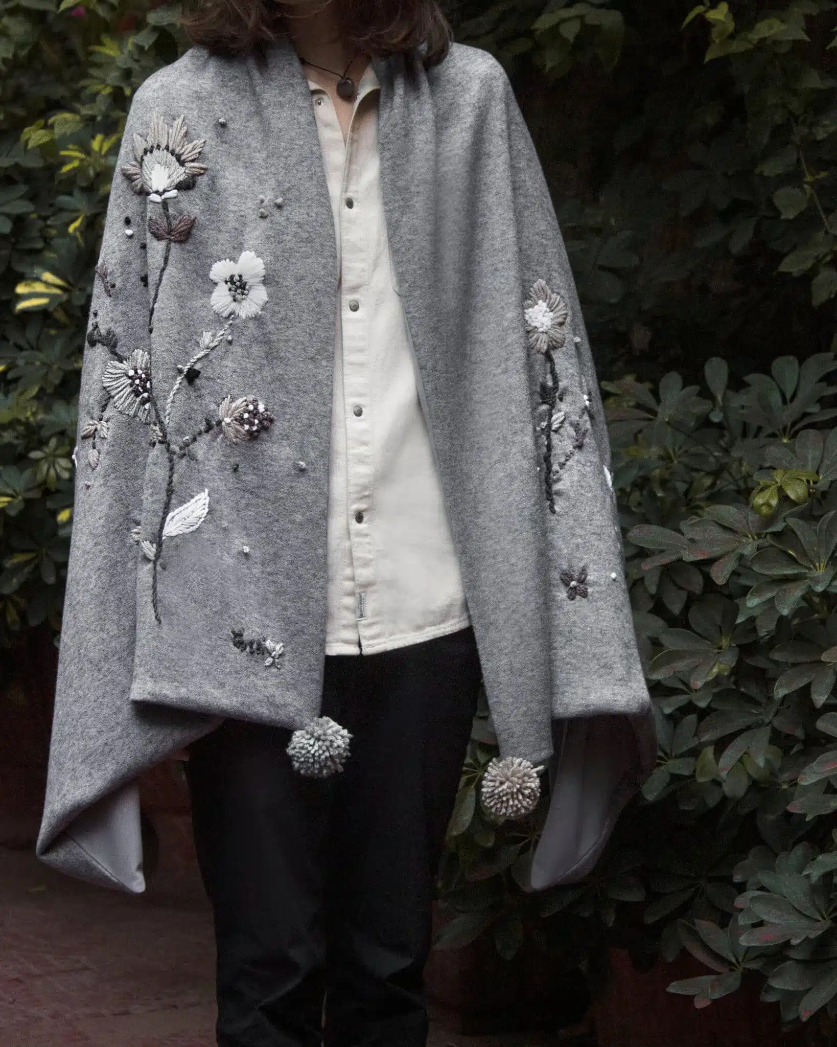 Grey Neutral Wool Shawl 3 IMG 7576 1 scaled