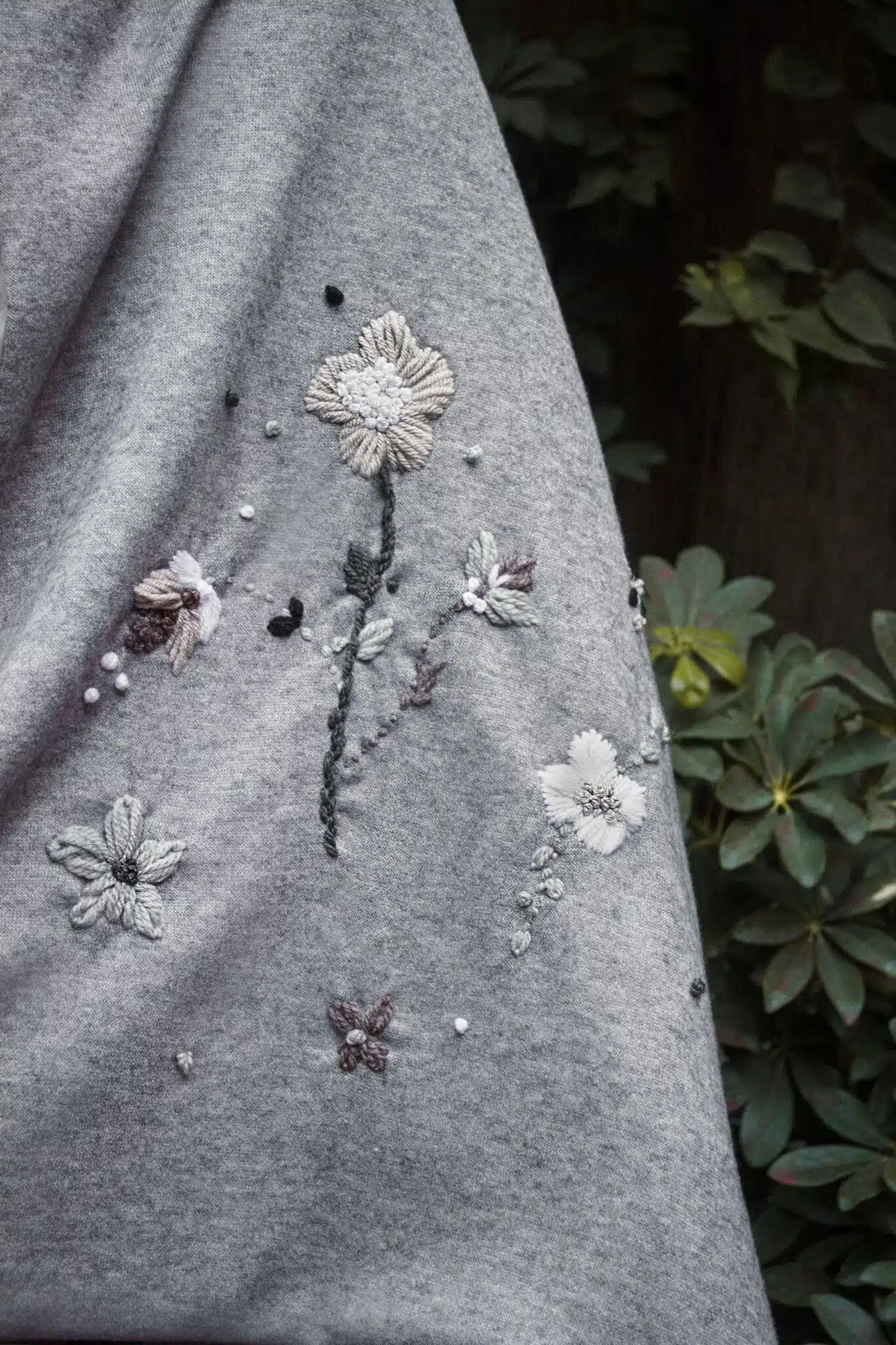 Grey Neutral Wool Shawl 2 IMG 7582 1 scaled