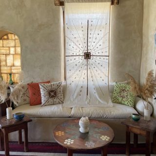 Siwi Embroidery Cotton curtain 90*215