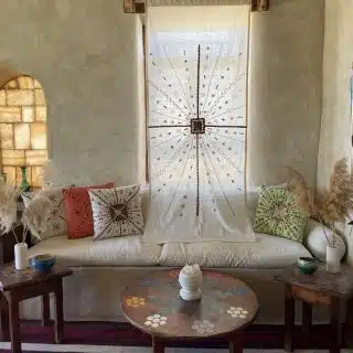 Siwi Embroidery Cotton curtain 90*215