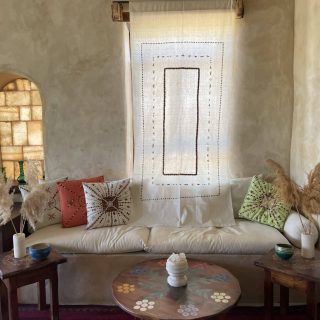 Siwi Embroidery Cotton curtain 90*215