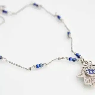 Kaf fatma silver necklace