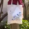 Blue Florals Tote Bag