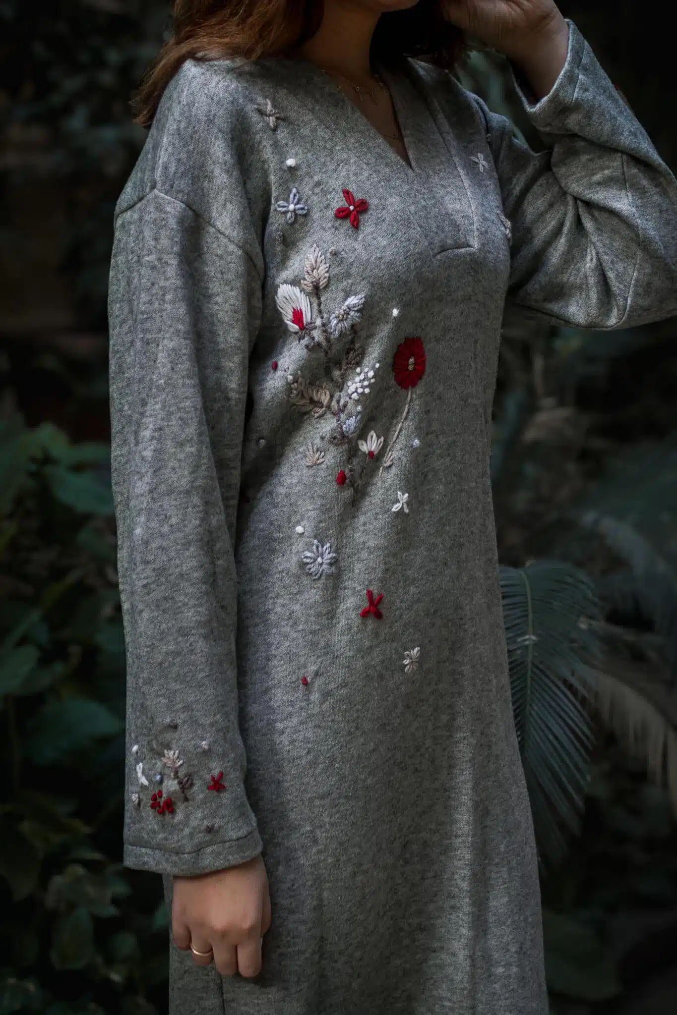 Soft wool greige dress 3 IMG 9314 Enhanced NR scaled