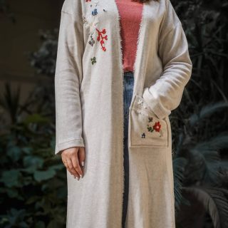 Soft wool beige cardigan