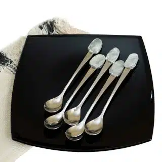 Grey&white long teaspoons set