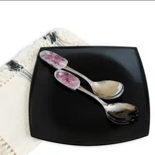 Magenta salad serving set