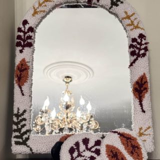 Autumn themed mirror frame