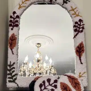 Autumn themed mirror frame