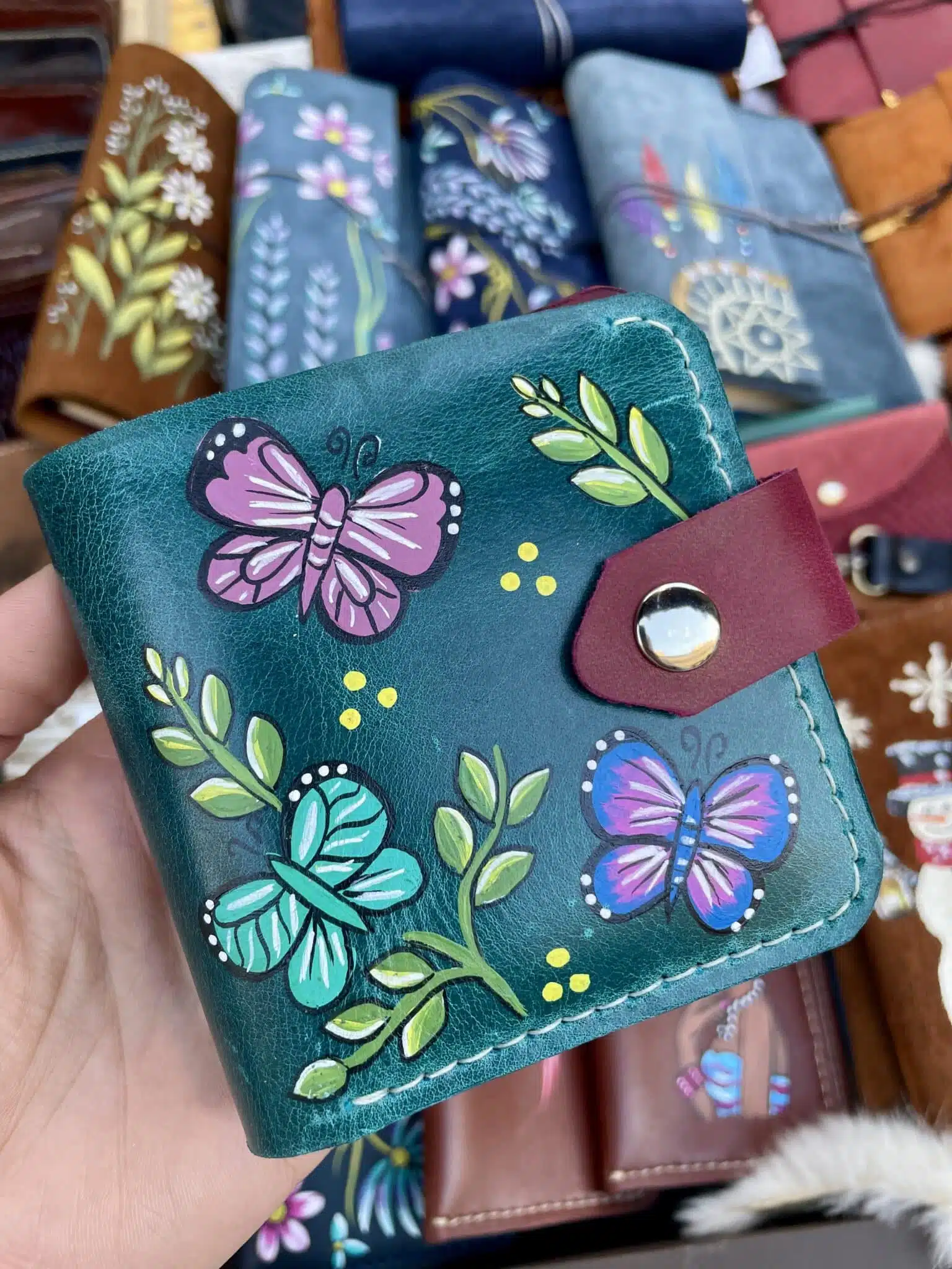 Butterfly turquoise wallet 1 Butterfly turquoise wallet