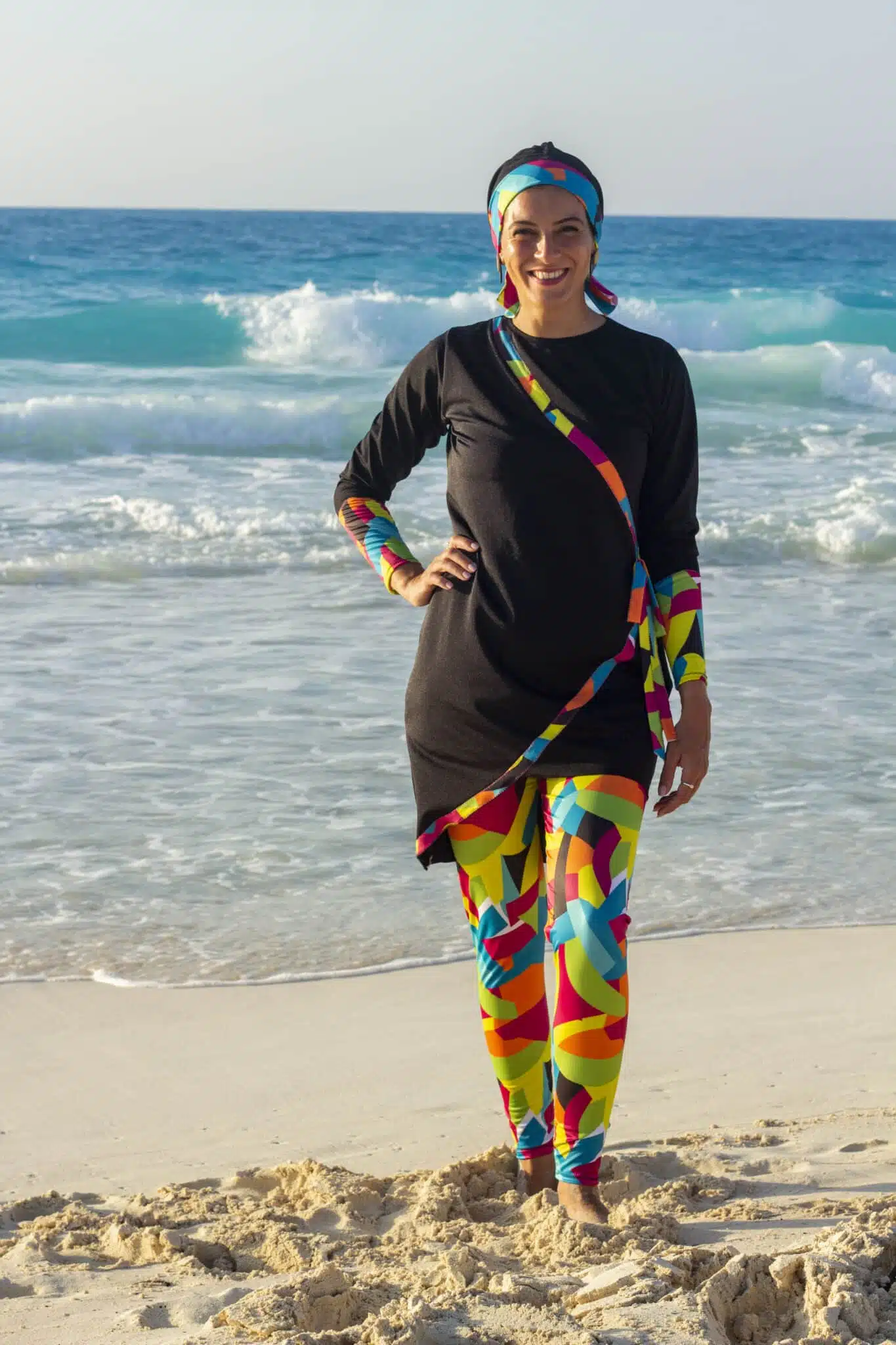 Burkini multi color * black: 3 pieces 2 IMG 9655 1 scaled