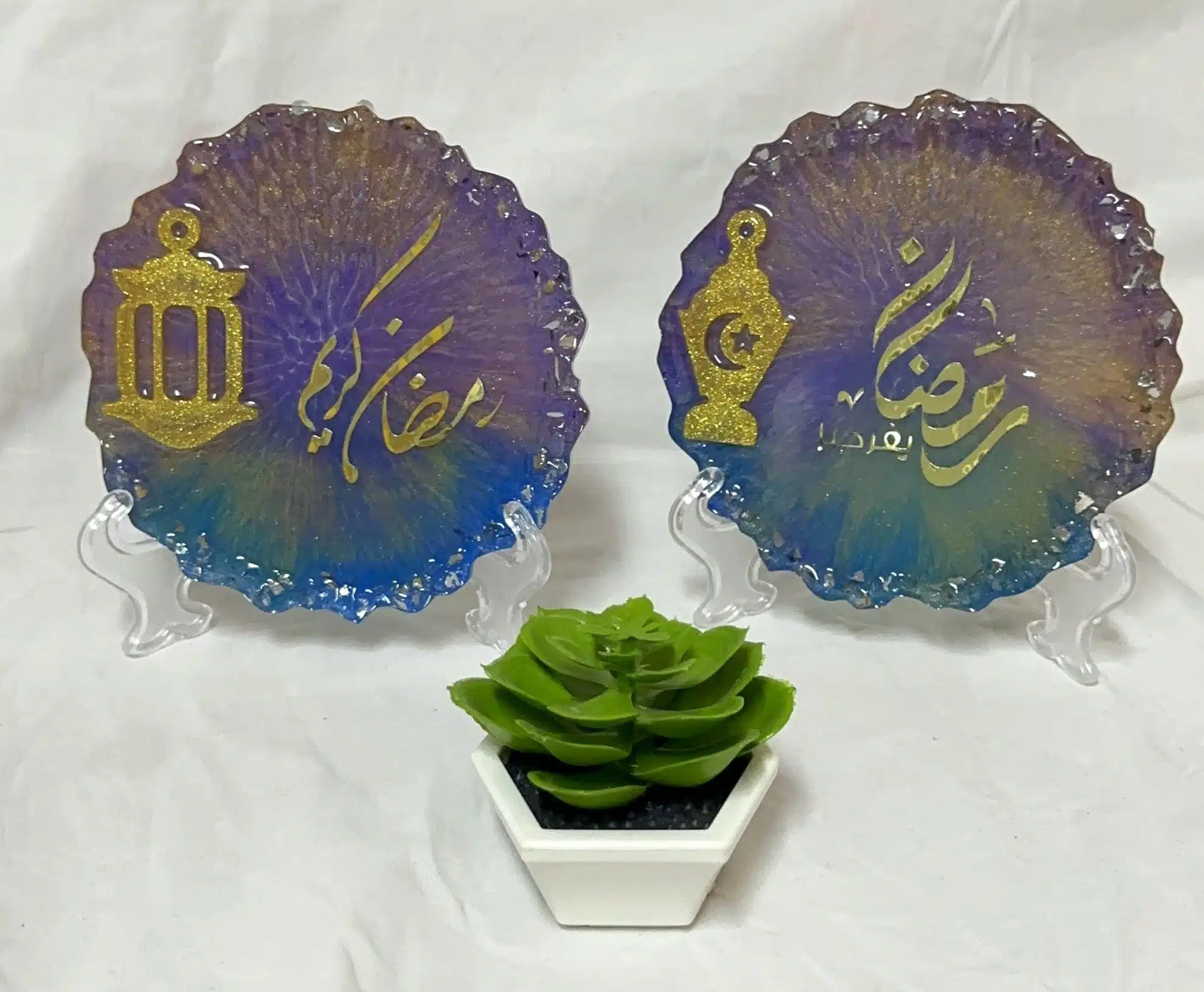 Ramadan Resin Decoration Set 1 Ramadan home accessories with stand