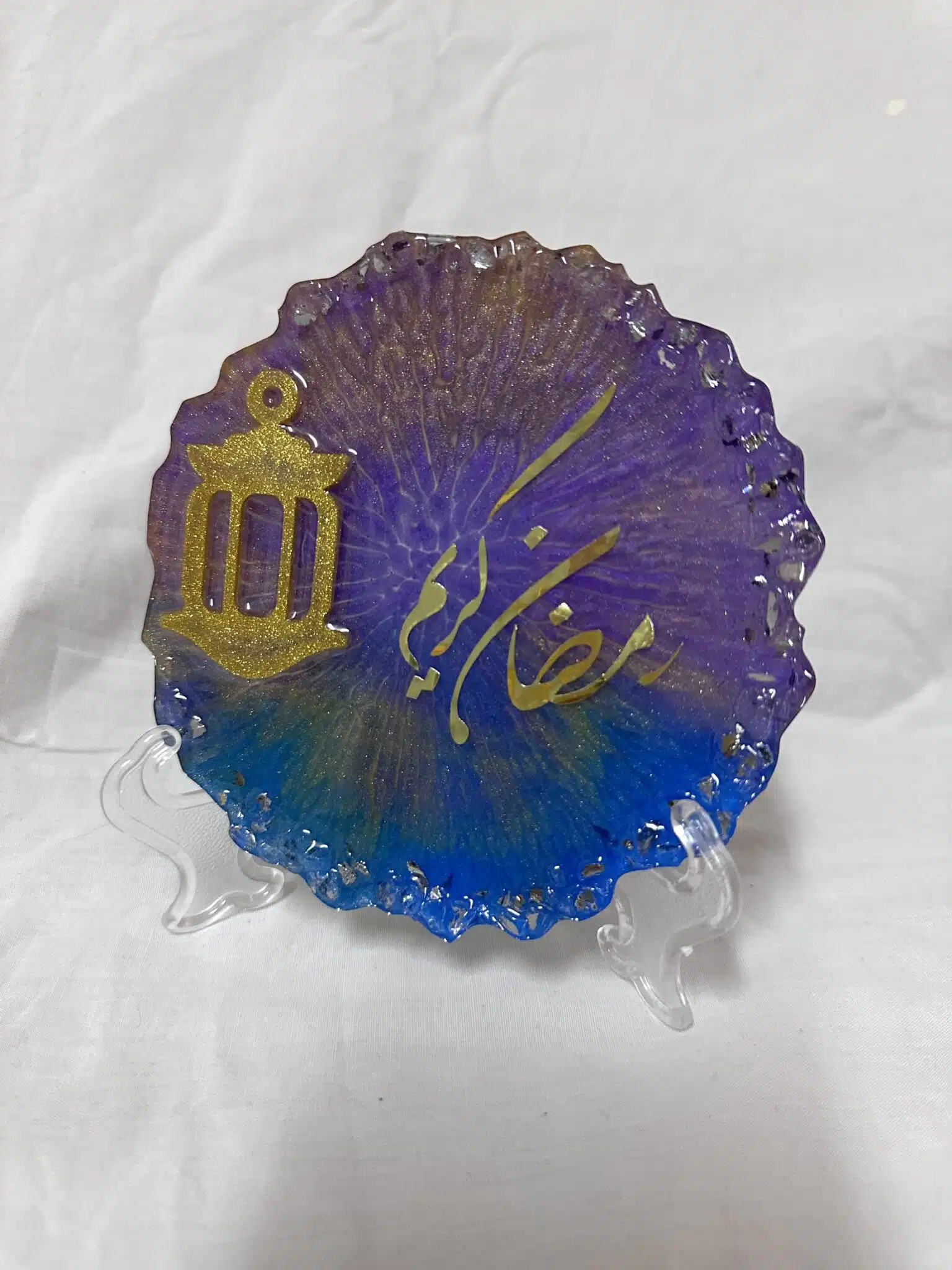 Ramadan Resin Decoration Set 3 Ramadan home accessories with stand