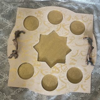 Ramadan Arabic Coffee Serving Tray (Dusty rose)