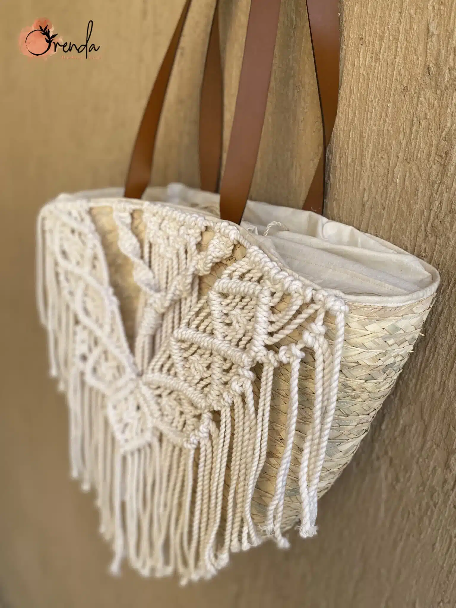 macrame straw bag, Summer straw bag , macrame sea bag 3 IMG E2474 scaled