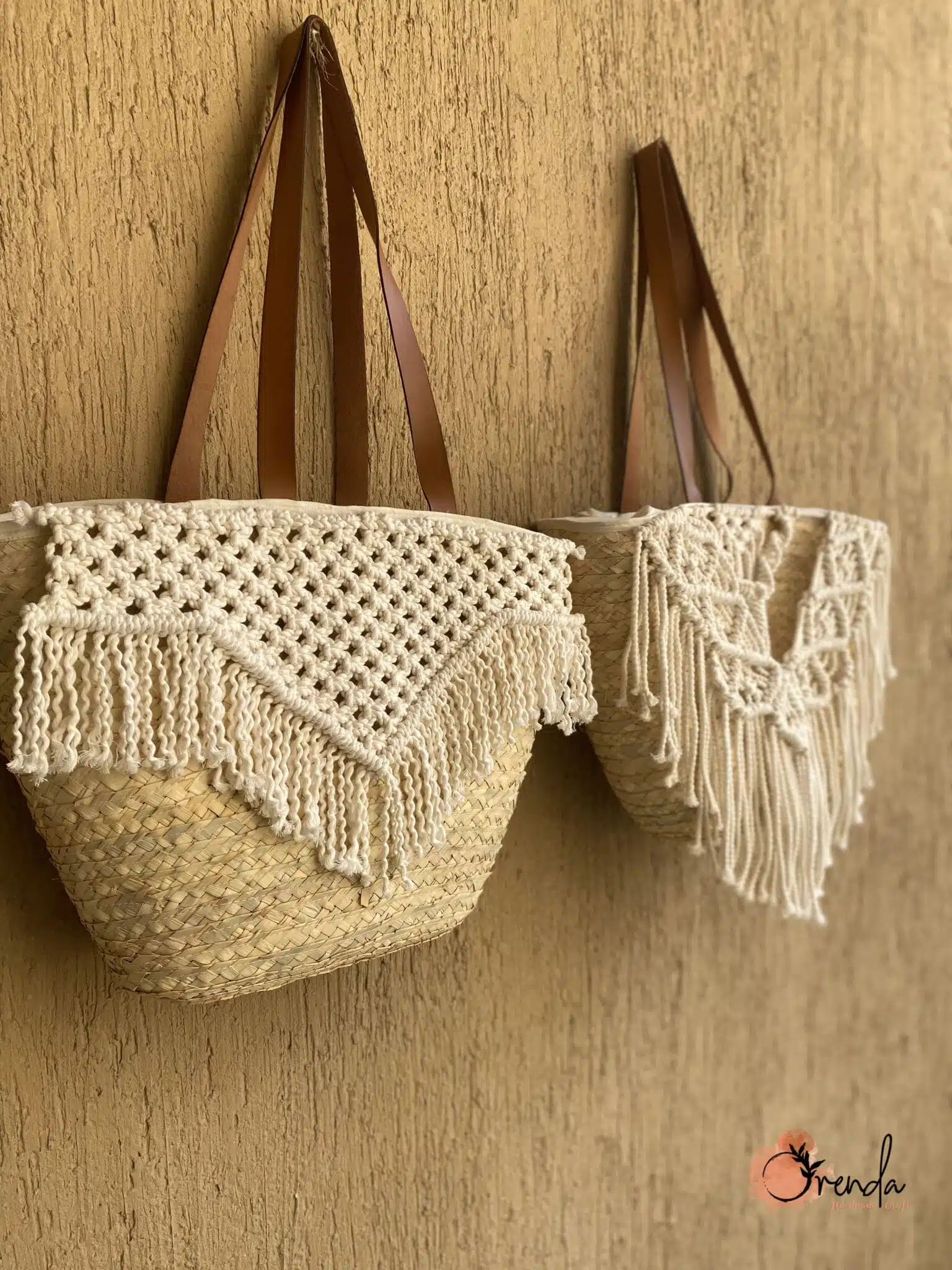 macrame straw bag, Summer straw bag , macrame sea bag 3 IMG E2483 scaled