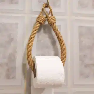 Jute Toilet Paper Holder - Hanger- Golden rope