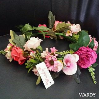 Colorful flowers crown