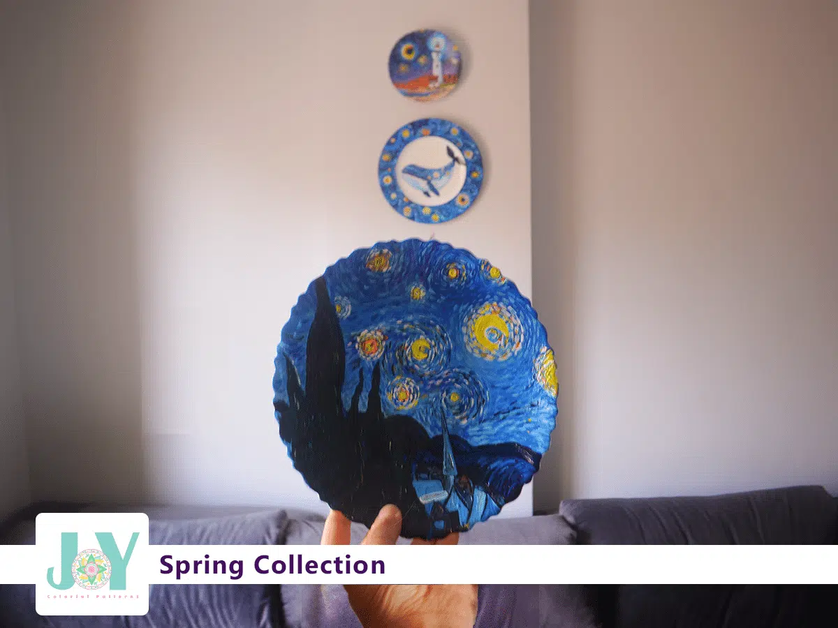 Starry Night wall plates Set 4 JOY 1