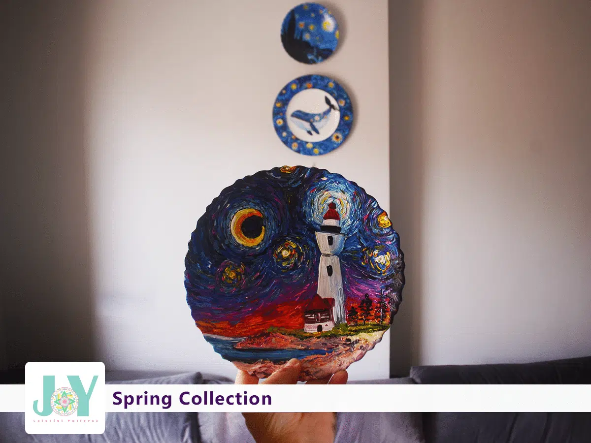 Starry Night wall plates Set 3 JOY 2