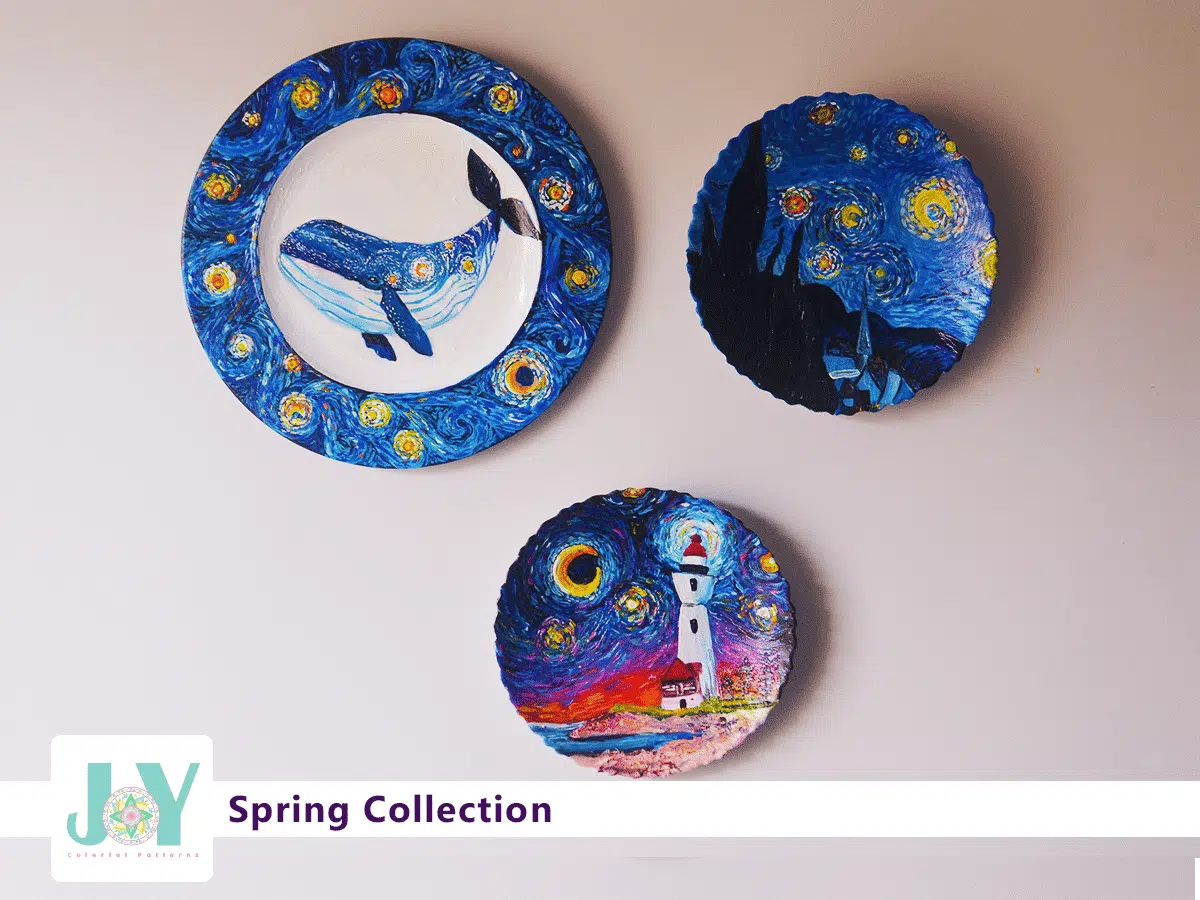 Starry Night wall plates Set 1 Starry Night wall plates Set