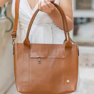Medium Leather Tote Bag